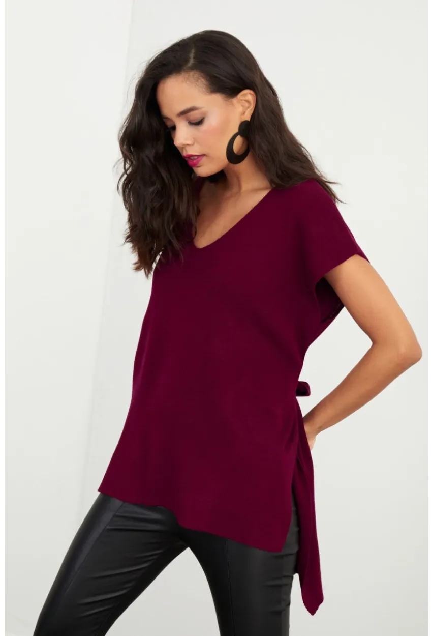 Kadın Bordo Süveter YV101