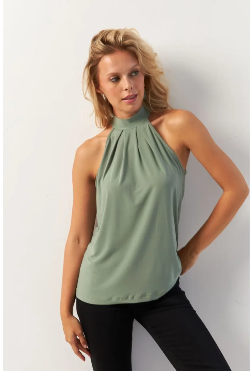 Kadın Çağla Sırtı Damla Yılbaşı Bluz LPP5043