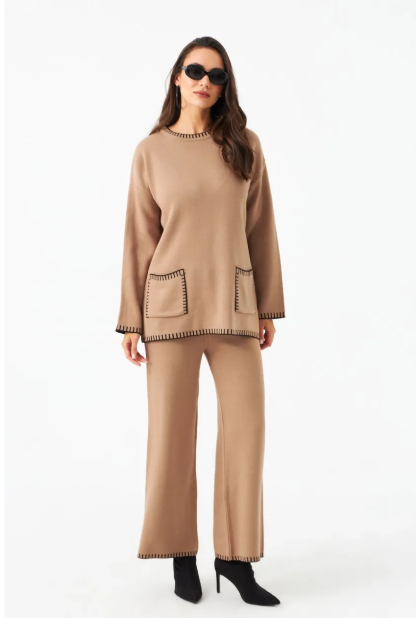 Kadın Camel Alt Üst Takım MMK61