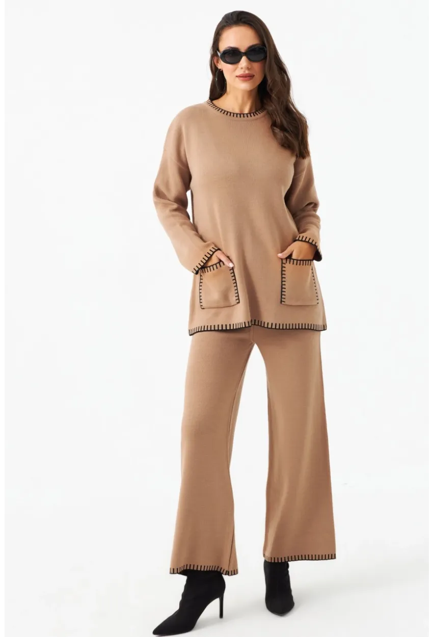 Kadın Camel Alt Üst Takım MMK61