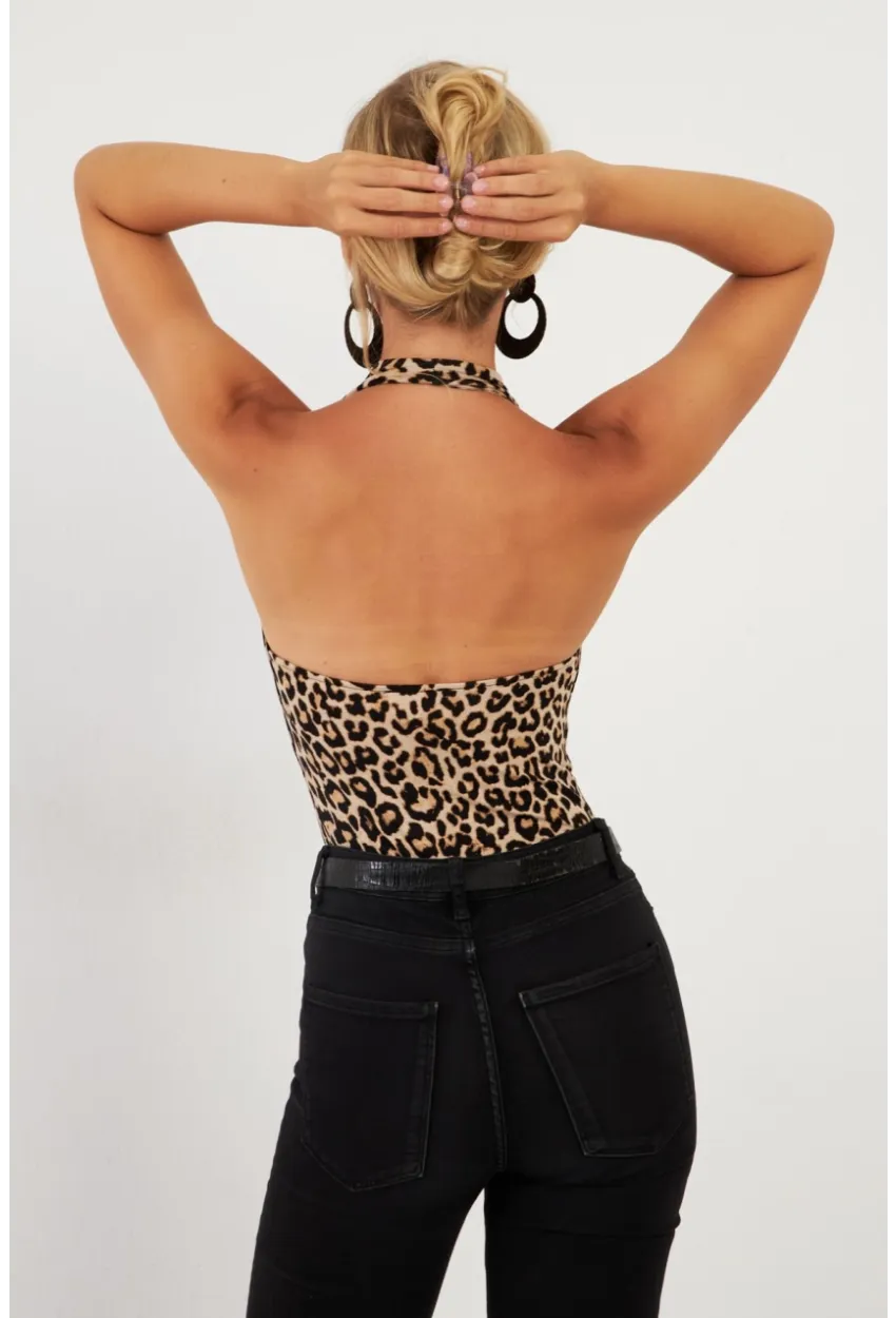 Kadın Camel Sırtı Açık Çıtçıtlı Body LPP1295