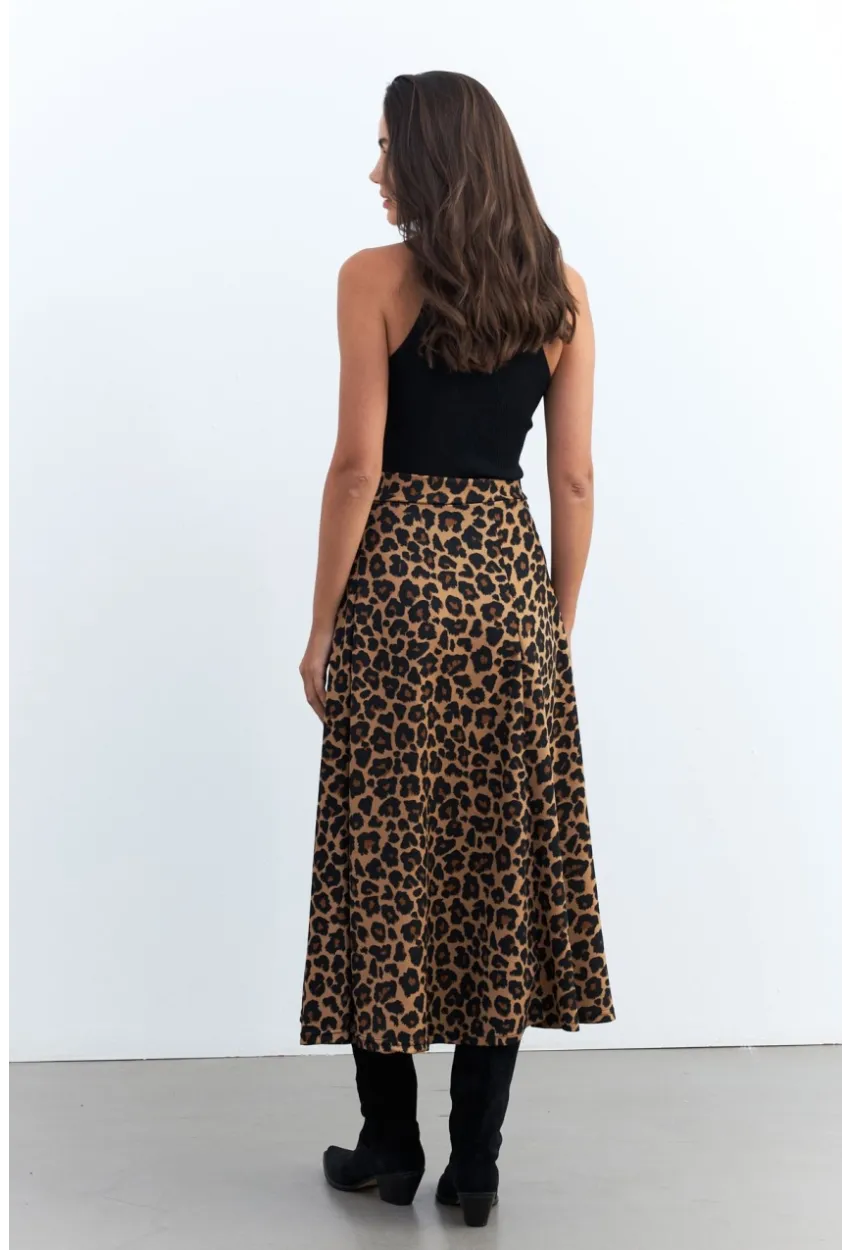 Kadın Camel-Siyah Çan Etek MLON3005