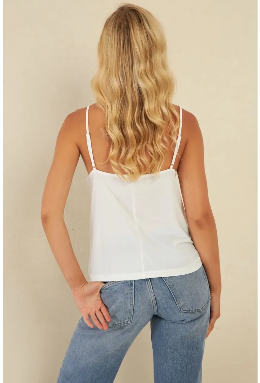 Kadın Ekru Degaje Yaka Bluz LPP1286