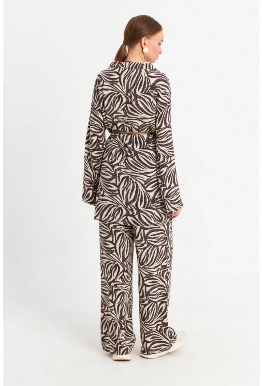 Kadın Ekru-Kahve Alt Üst Takım MGÇ202