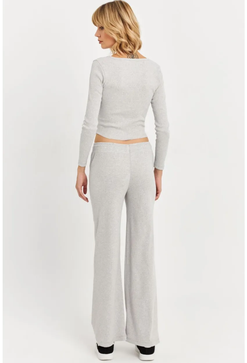 Kadın Gri Palazzo Eşofman Altı ALB6011