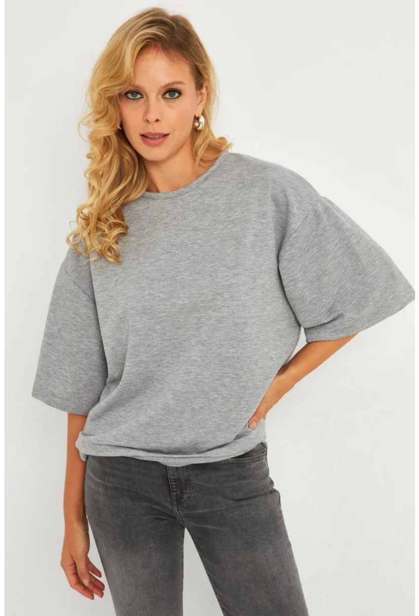 Kadın Gri Sweatshirt MEY2911