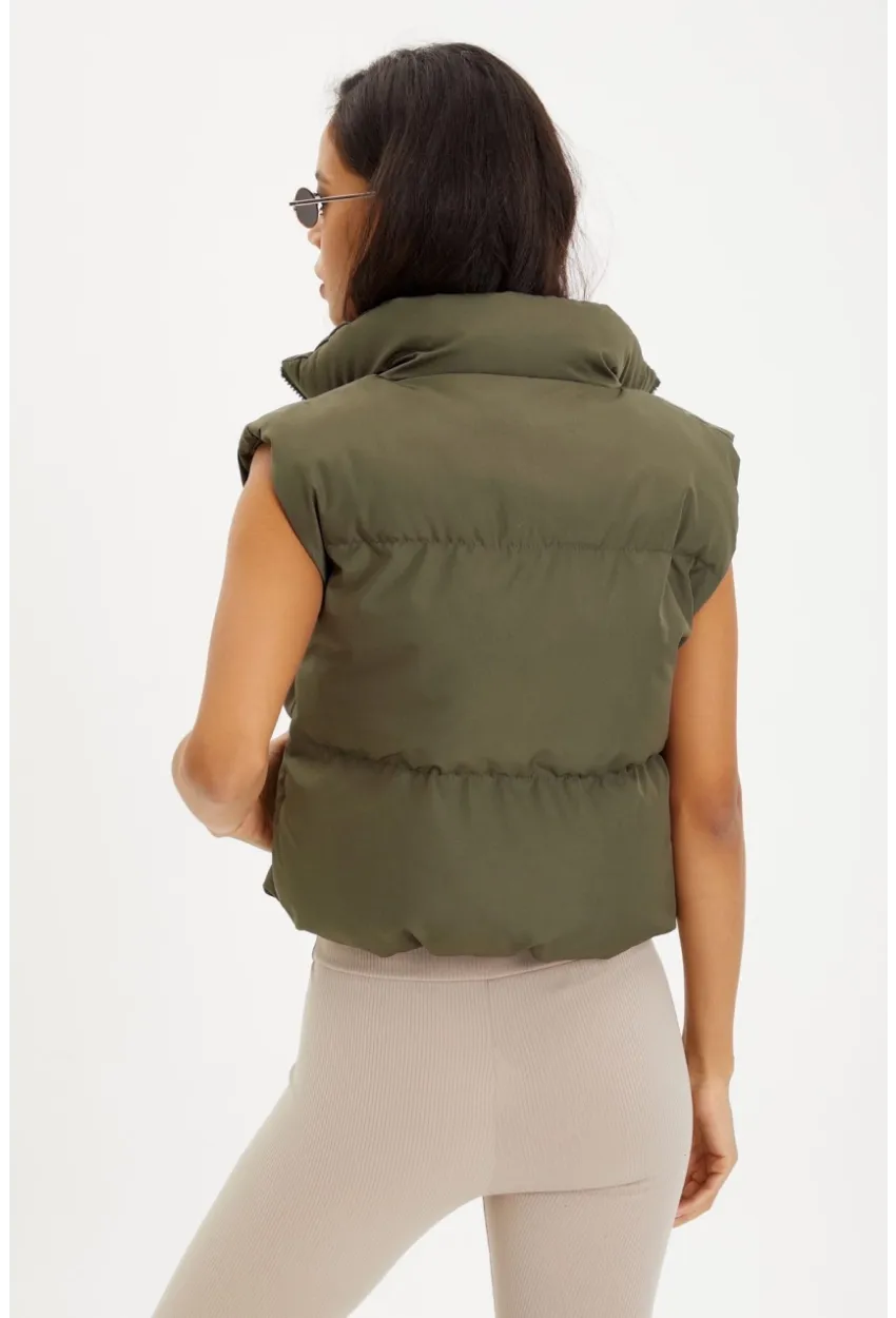 Kadın Haki Şişme Yelek DAF4910