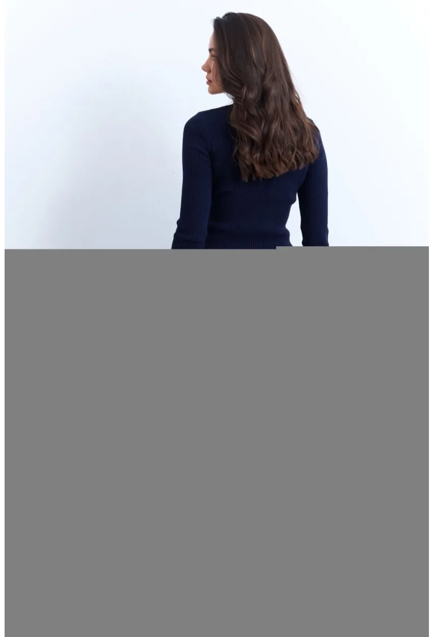 Kadın İndigo Payetli Pantolon SHR8