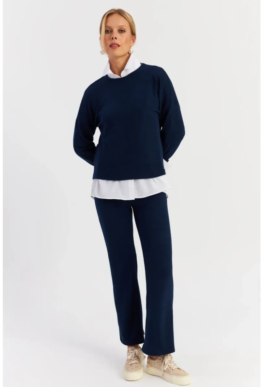 Kadın Lacivert Alt Üst Takım YLE19