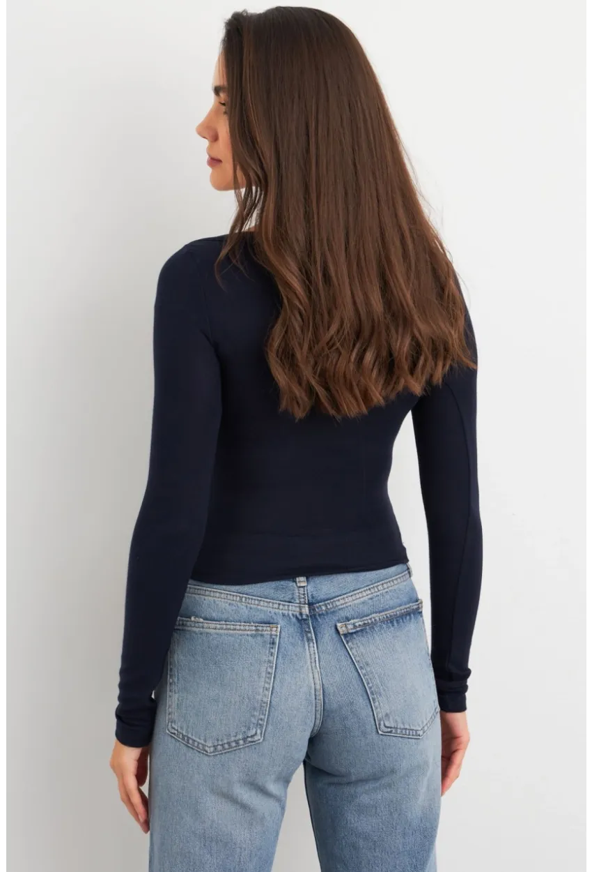 Kadın Lacivert Bluz MX9390