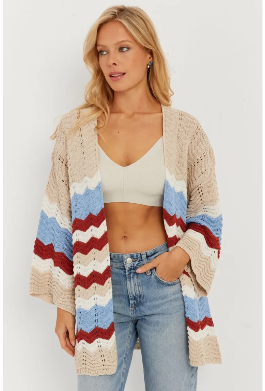 Kadın Multi Ajurlu Renkli Hırka MİW4741