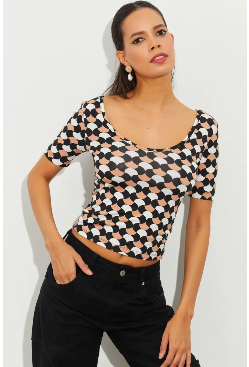 Kadın Multi Desenli Bluz LPP1224