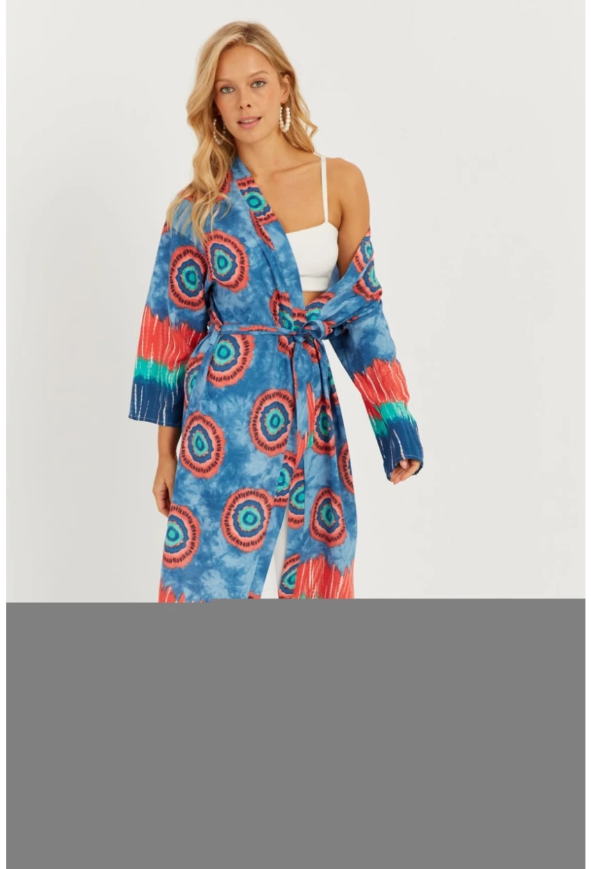 Kadın Multi Desenli Kimono GÇ155