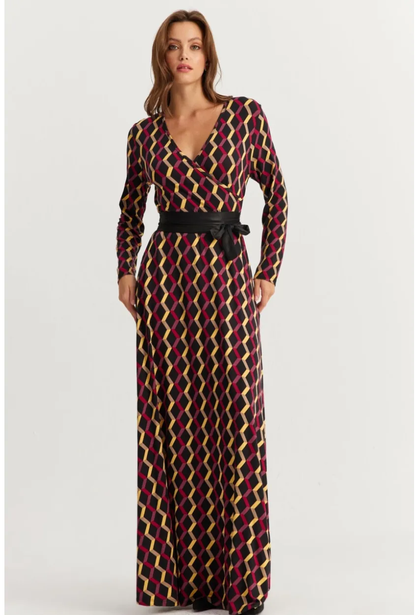 Kadın Multi Kruvaze Maxi Elbise VTN3