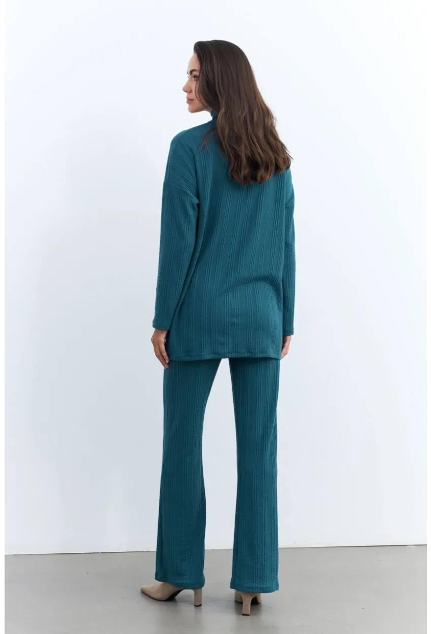 Kadın Petrol Alt Üst Pantolon Takım MTF28