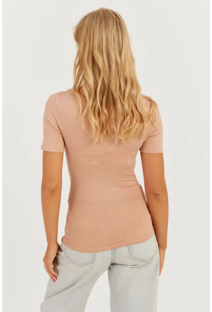 Kadın Pudra Kruvaze Bluz AYD304