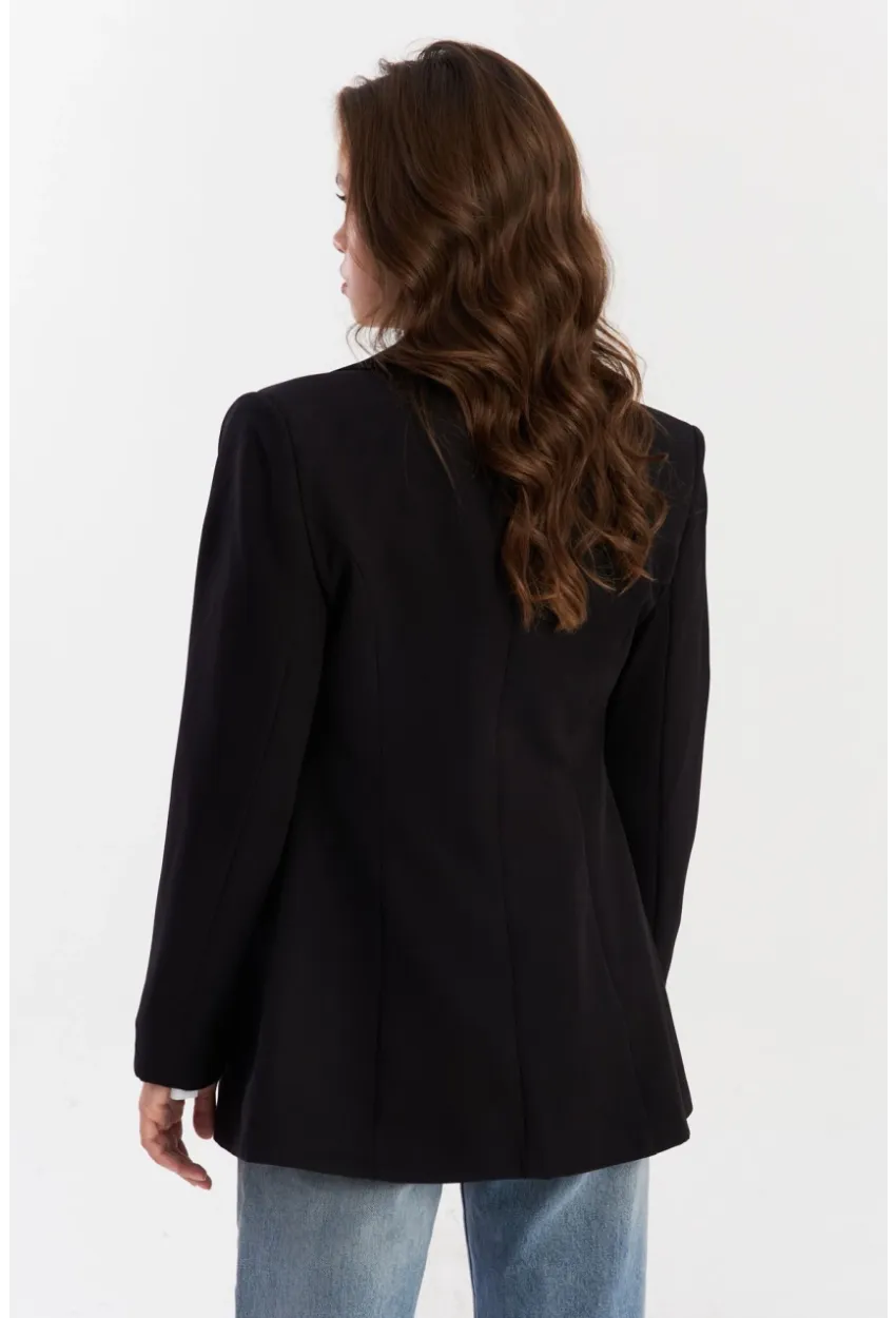 Kadın Siyah Alt Üst Astarlı Ceket MUF201