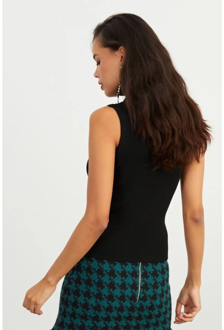 Kadın Siyah Balıkçı Bluz YV97