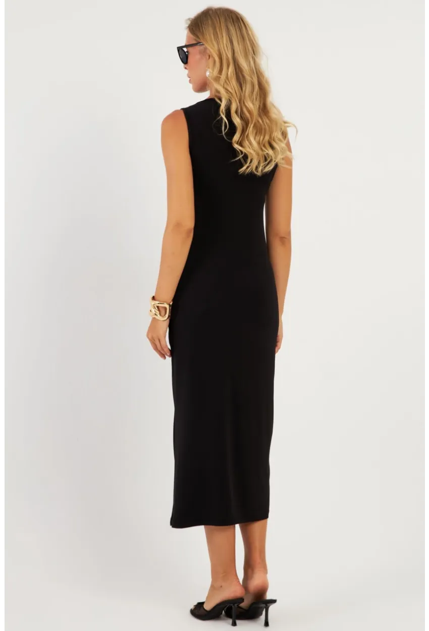 Kadın Siyah Basic Elbise DMR2433