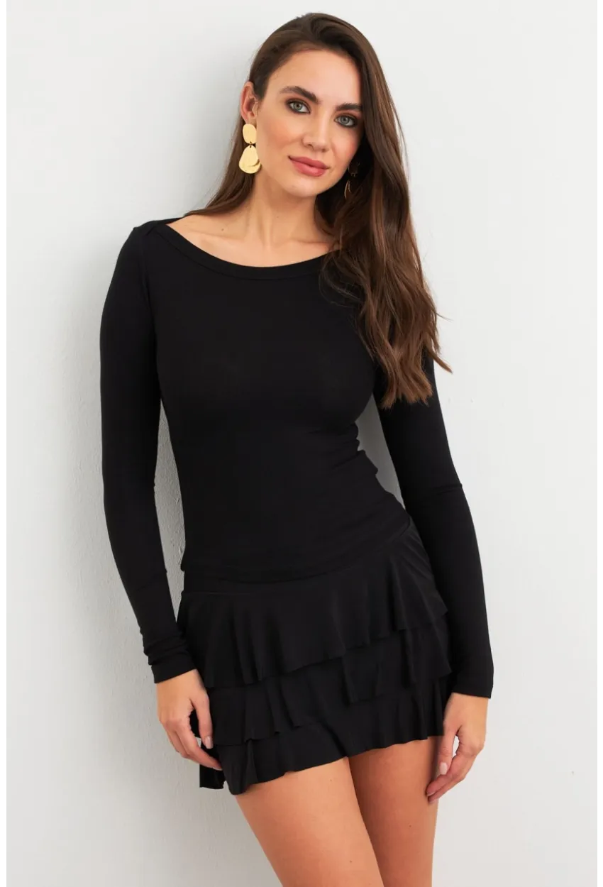 Kadın Siyah Bluz MX9390