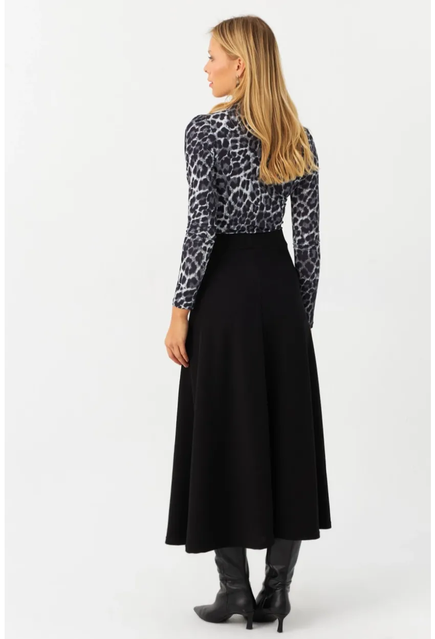 Kadın Siyah Çan Etek MLON3005