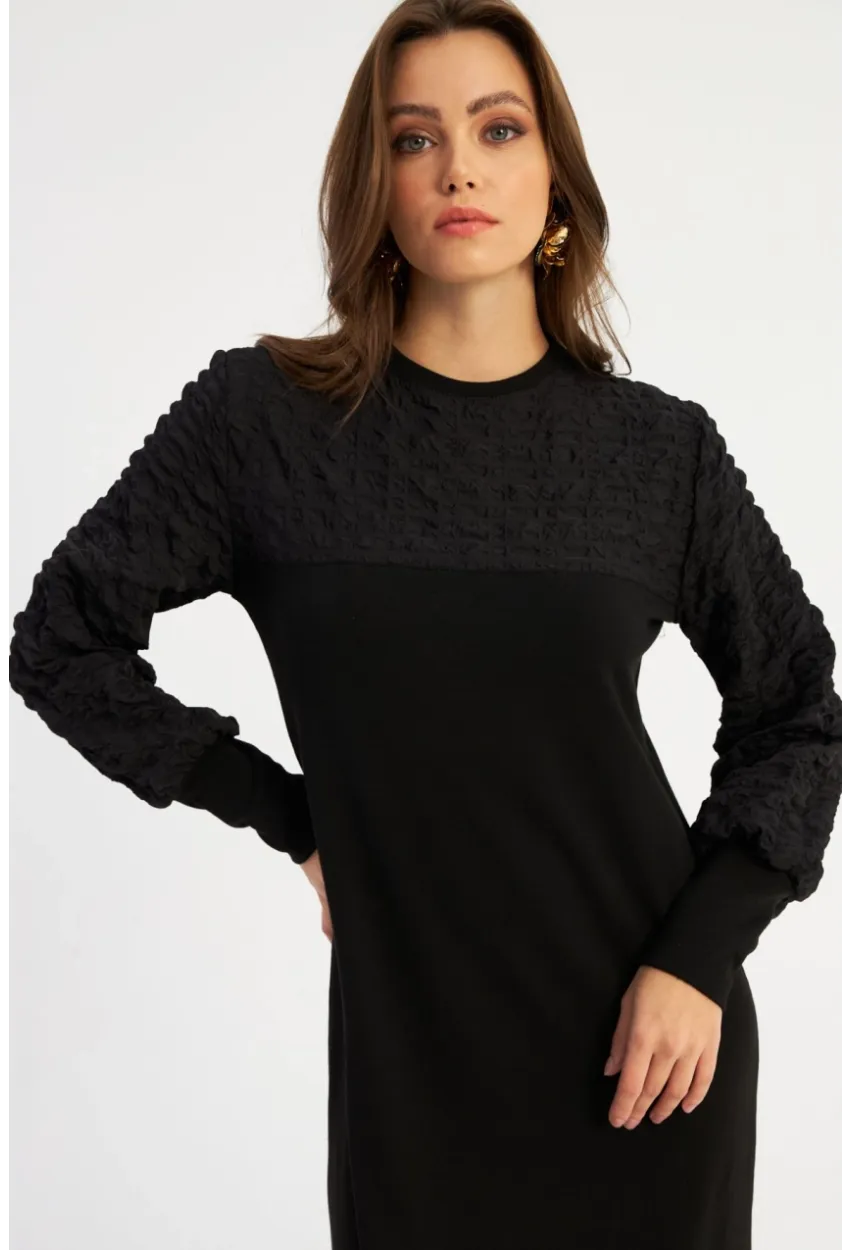 Kadın Siyah Maxi Elbise MBK57