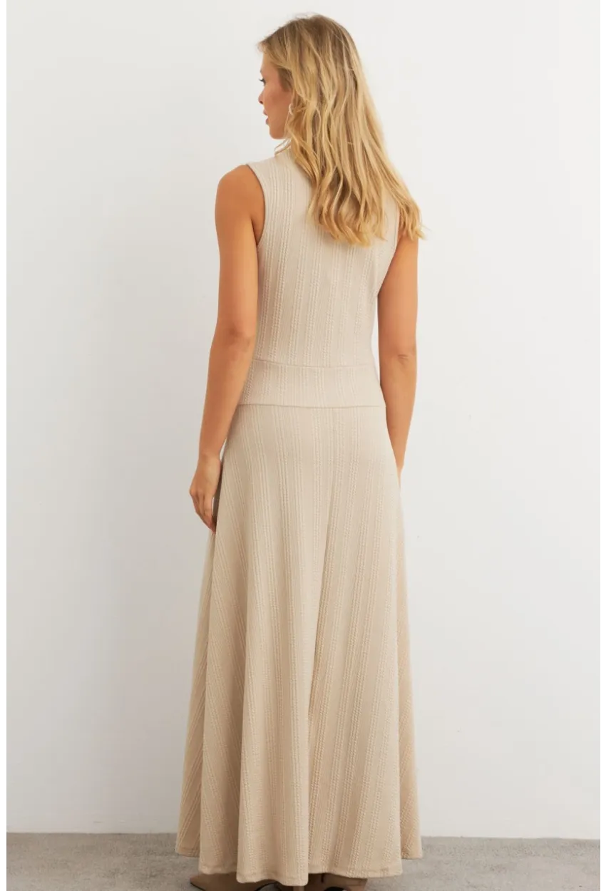 Kadın Vanilya Basic Maxi Elbise MTF29