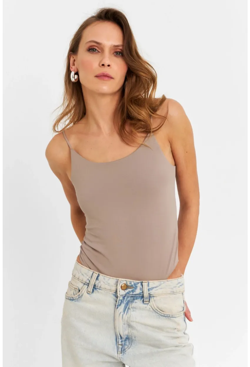 Kadın Vizon Çıtçıtlı Body ZH129