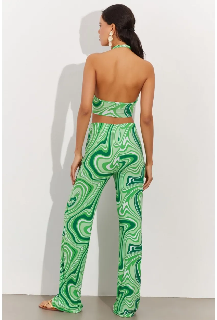 Kadın Yeşil Crop Takım LPP1215