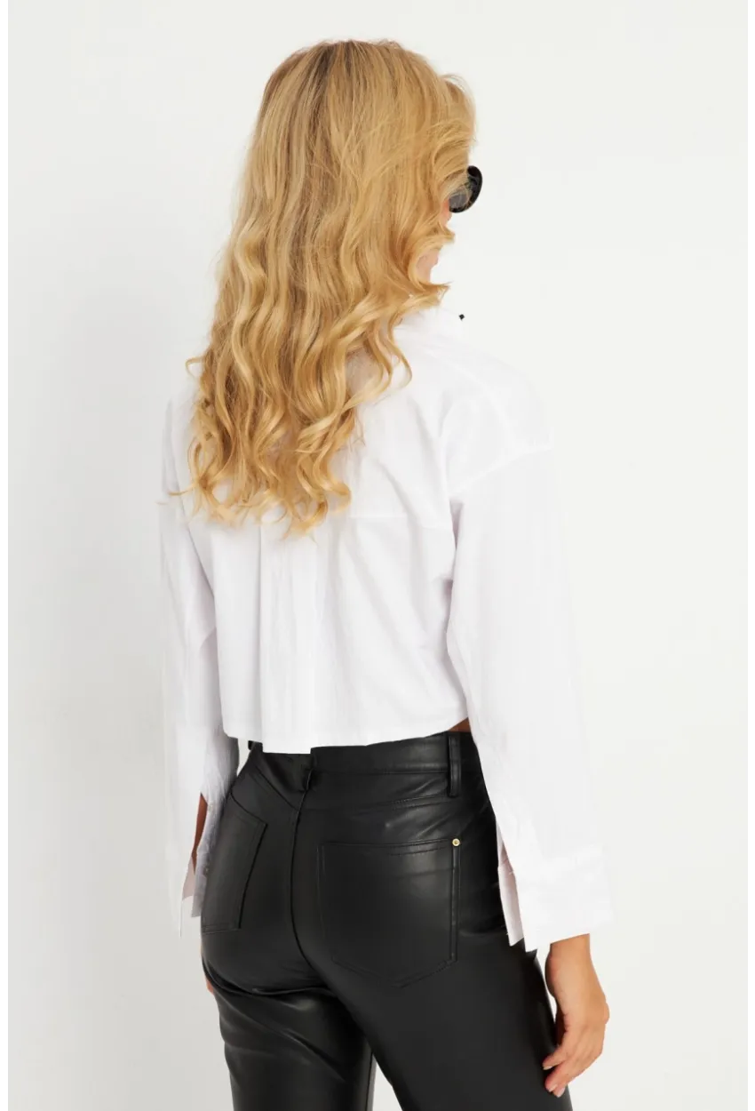 Kadın Beyaz Kısa Ceket CNG115