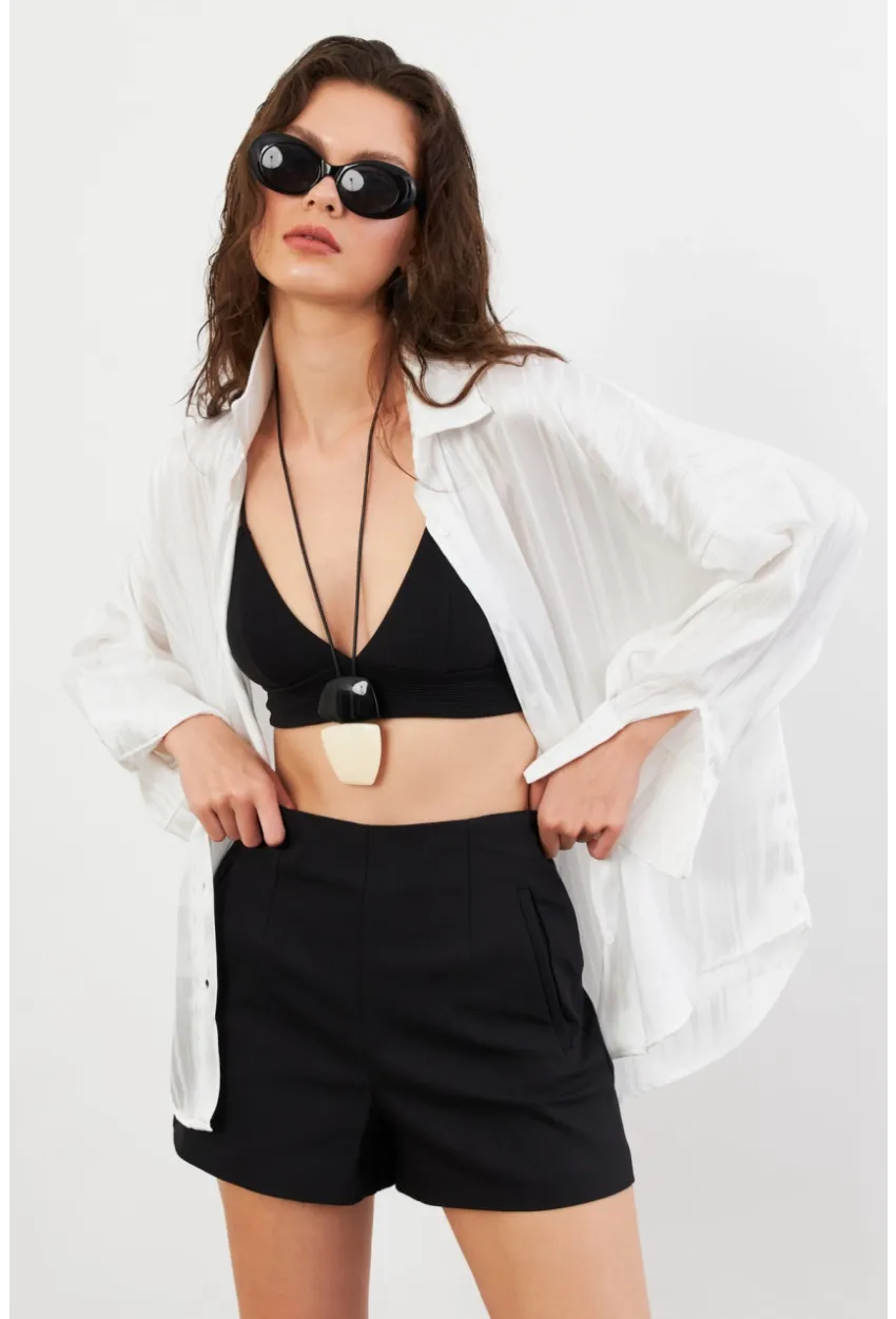 Kadın Beyaz Lizbon Gömlek CAR1101-90