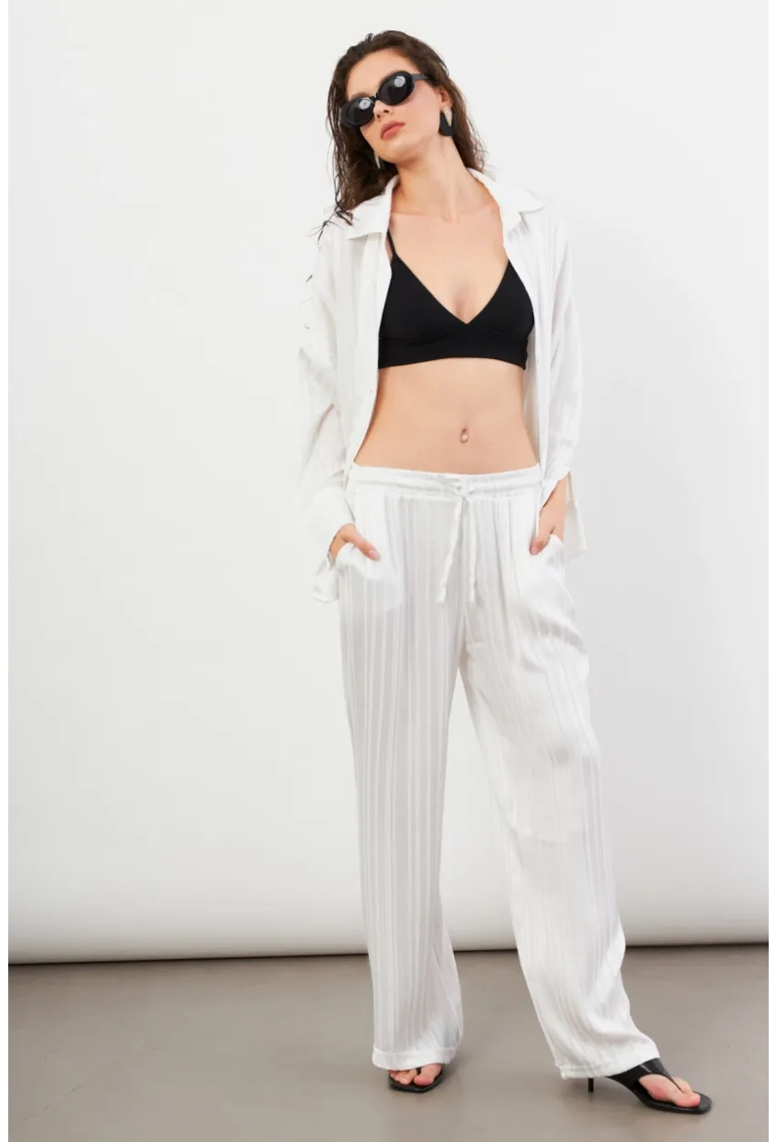 Kadın Beyaz Lizbon Pantolon CAR1185