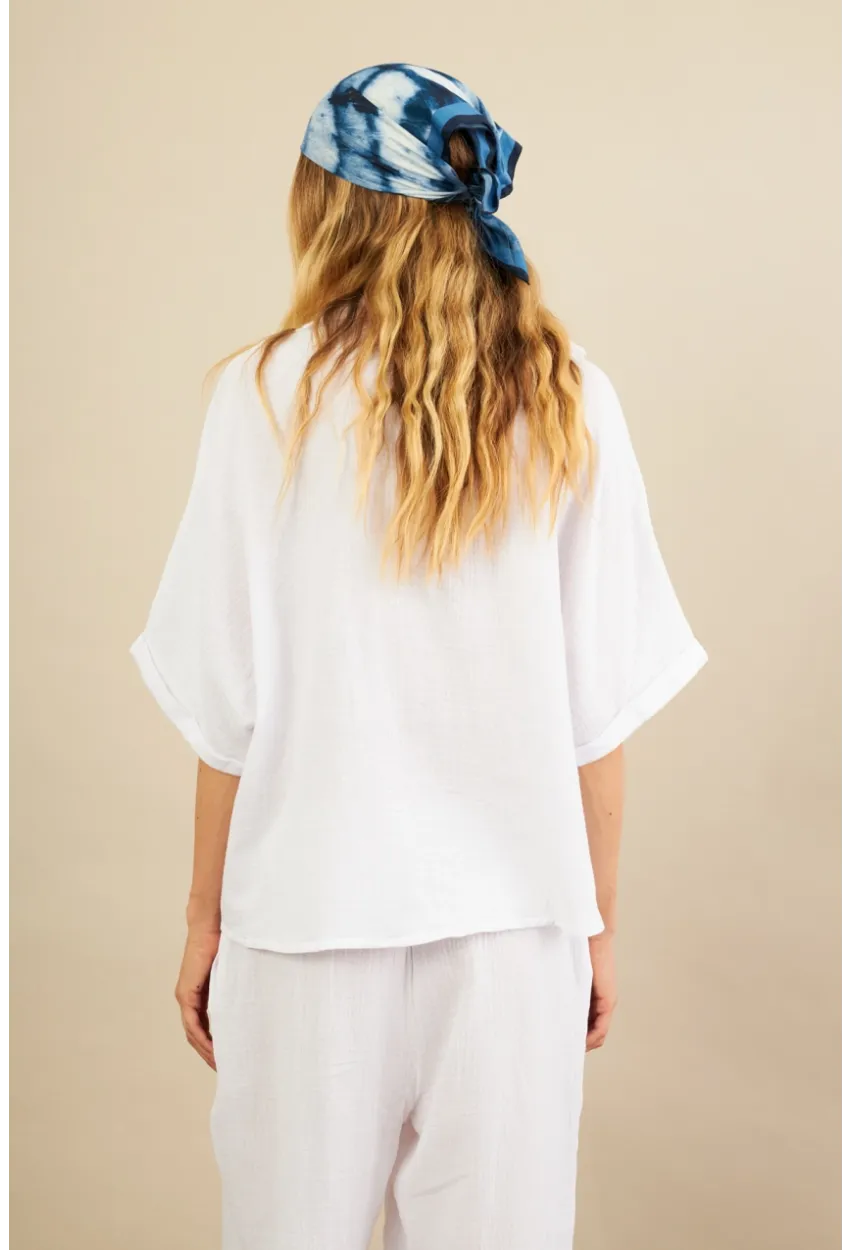 Kadın Beyaz Müslin Gömlek BTY101