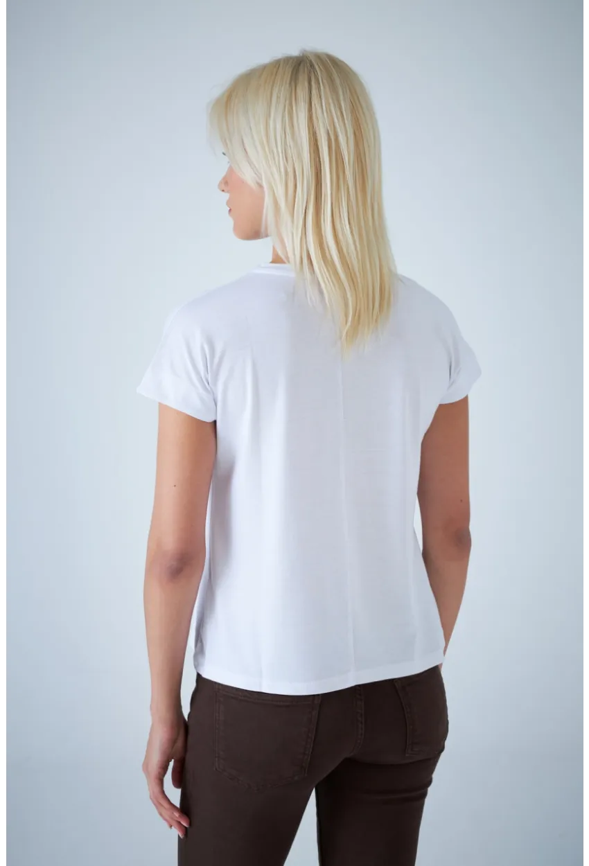 Kadın Beyaz T-Shirt LPP1314