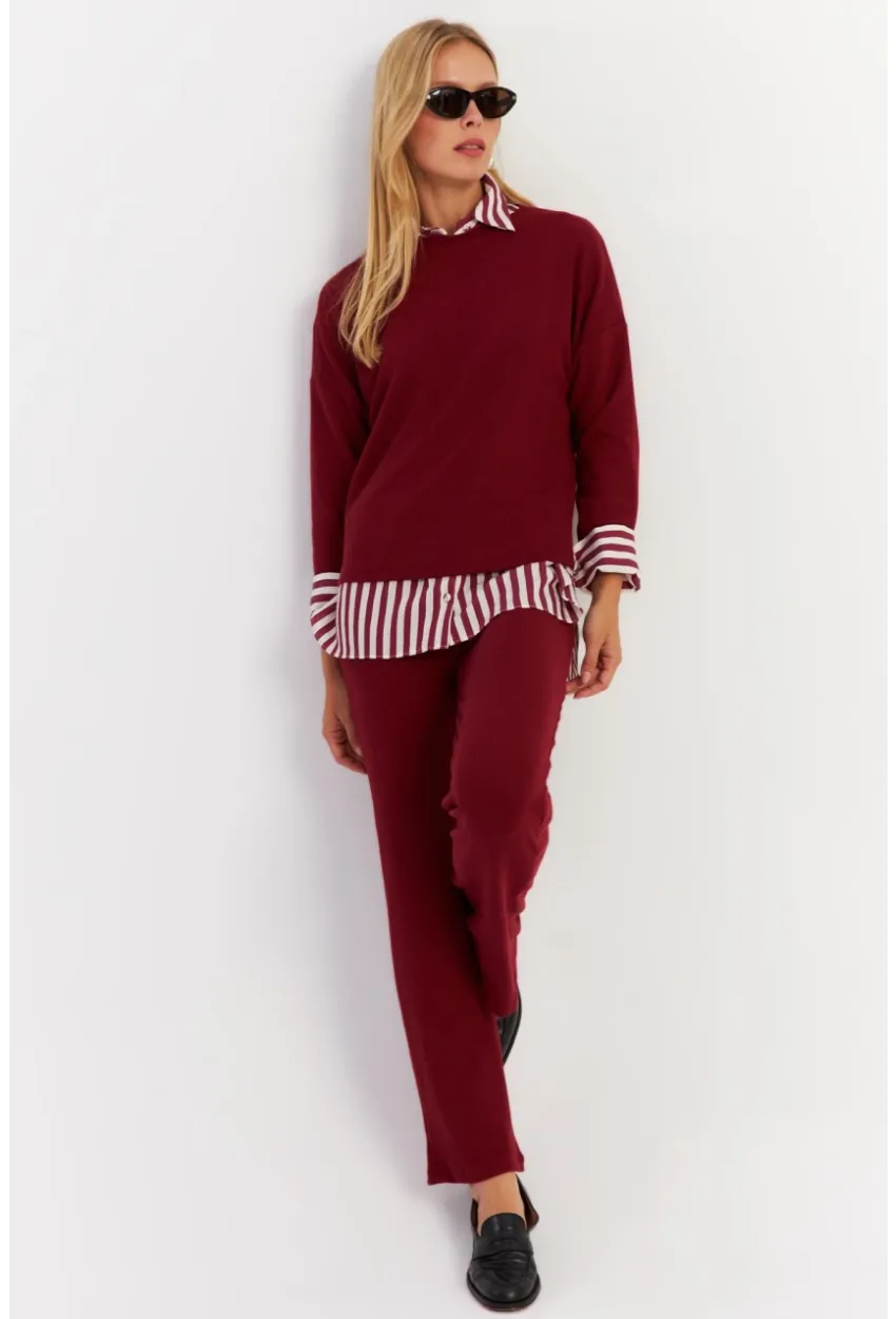 Kadın Bordo Alt Üst Takım YLE19