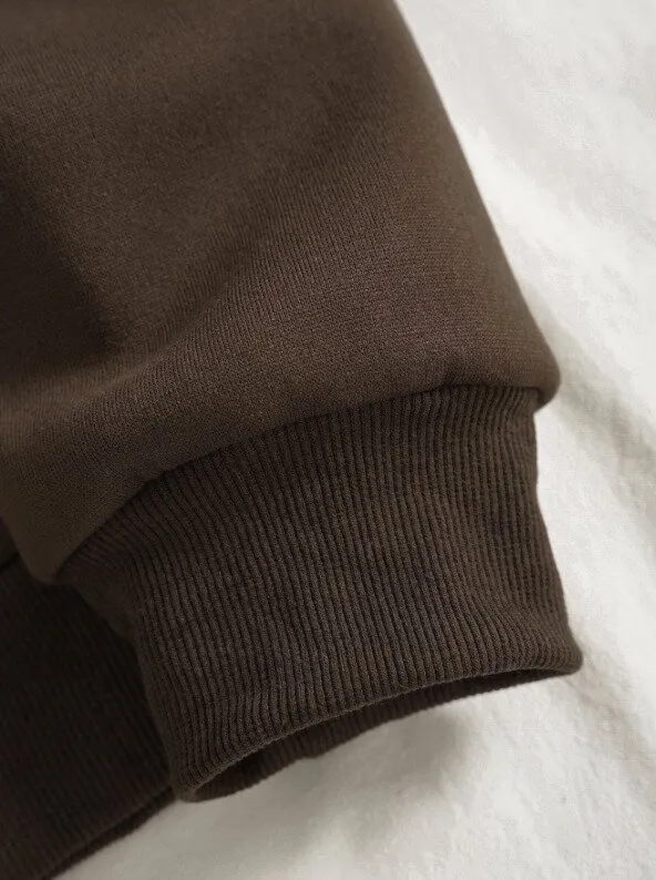 Kadın Brooklyn Retro Kolej Sweatshirt Kahverengi