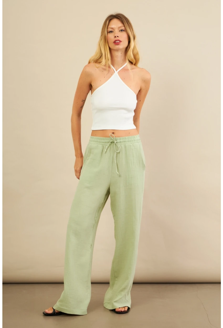 Kadın Çağla Müslin Pantolon FRO1004