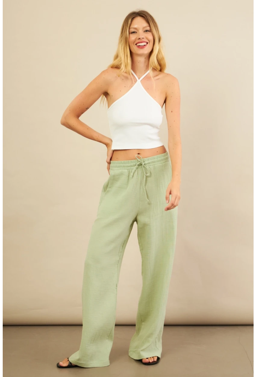 Kadın Çağla Müslin Pantolon FRO1004