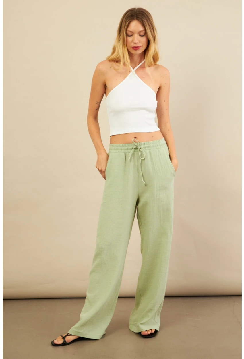 Kadın Çağla Müslin Pantolon FRO1004
