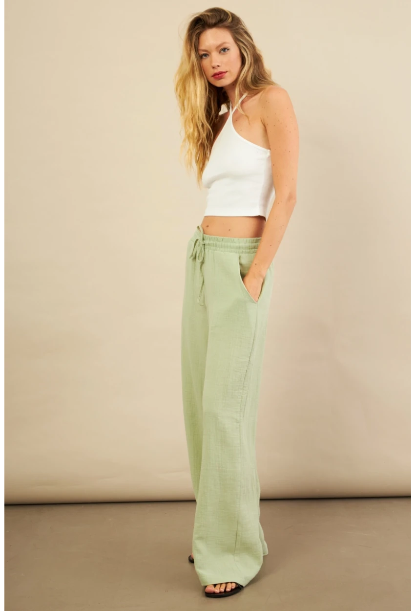 Kadın Çağla Müslin Pantolon FRO1004