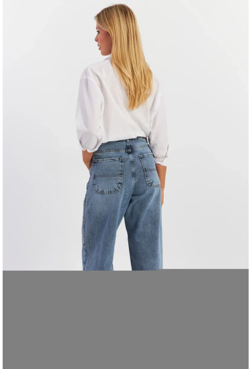 Kadın Mavi Baggy Pantolon AUR2