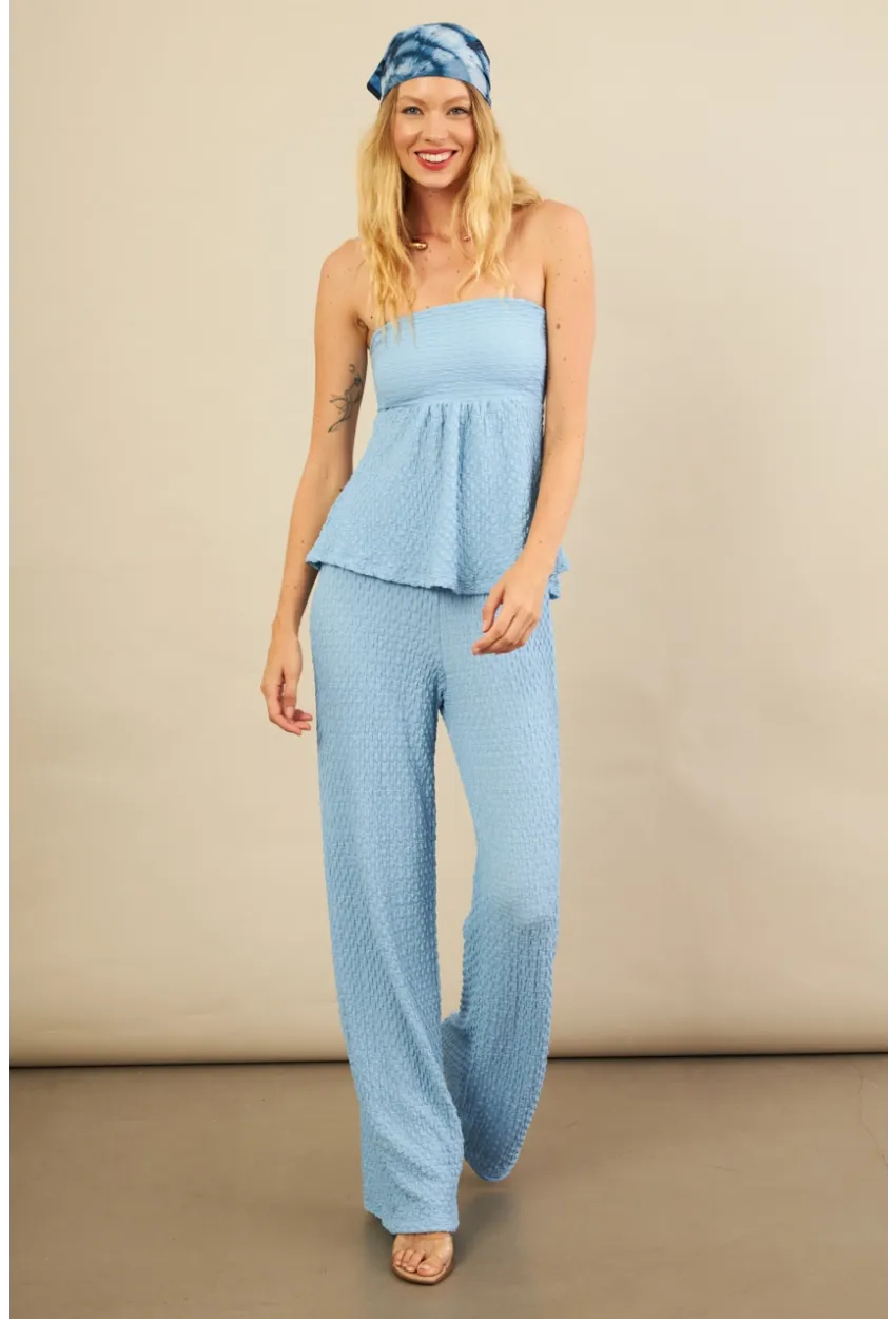 Kadın Mavi Bubble Alt Üst Takım FLU337