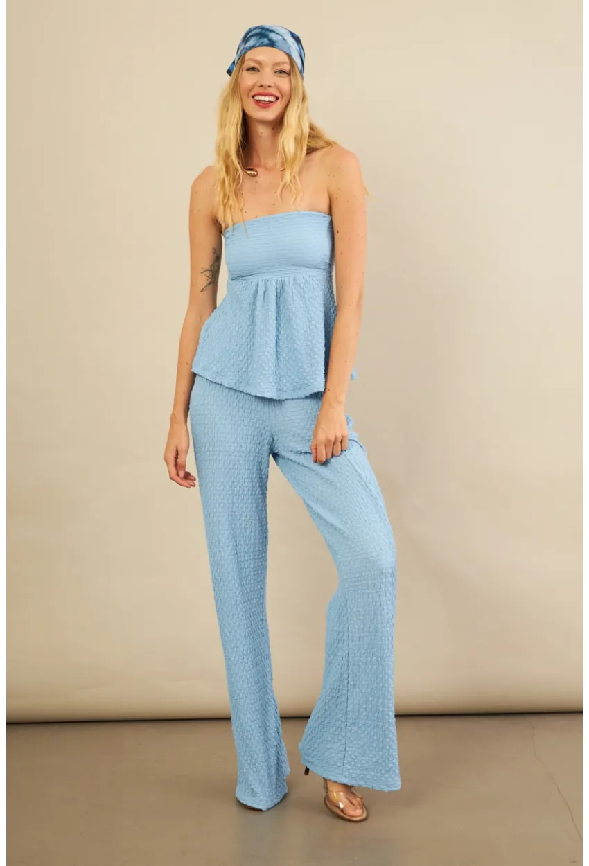 Kadın Mavi Bubble Alt Üst Takım FLU337