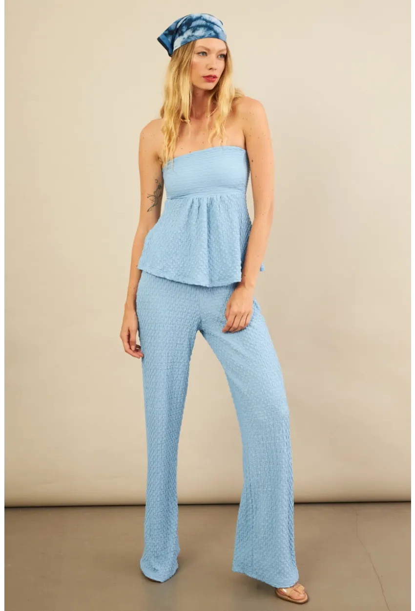 Kadın Mavi Bubble Alt Üst Takım FLU337