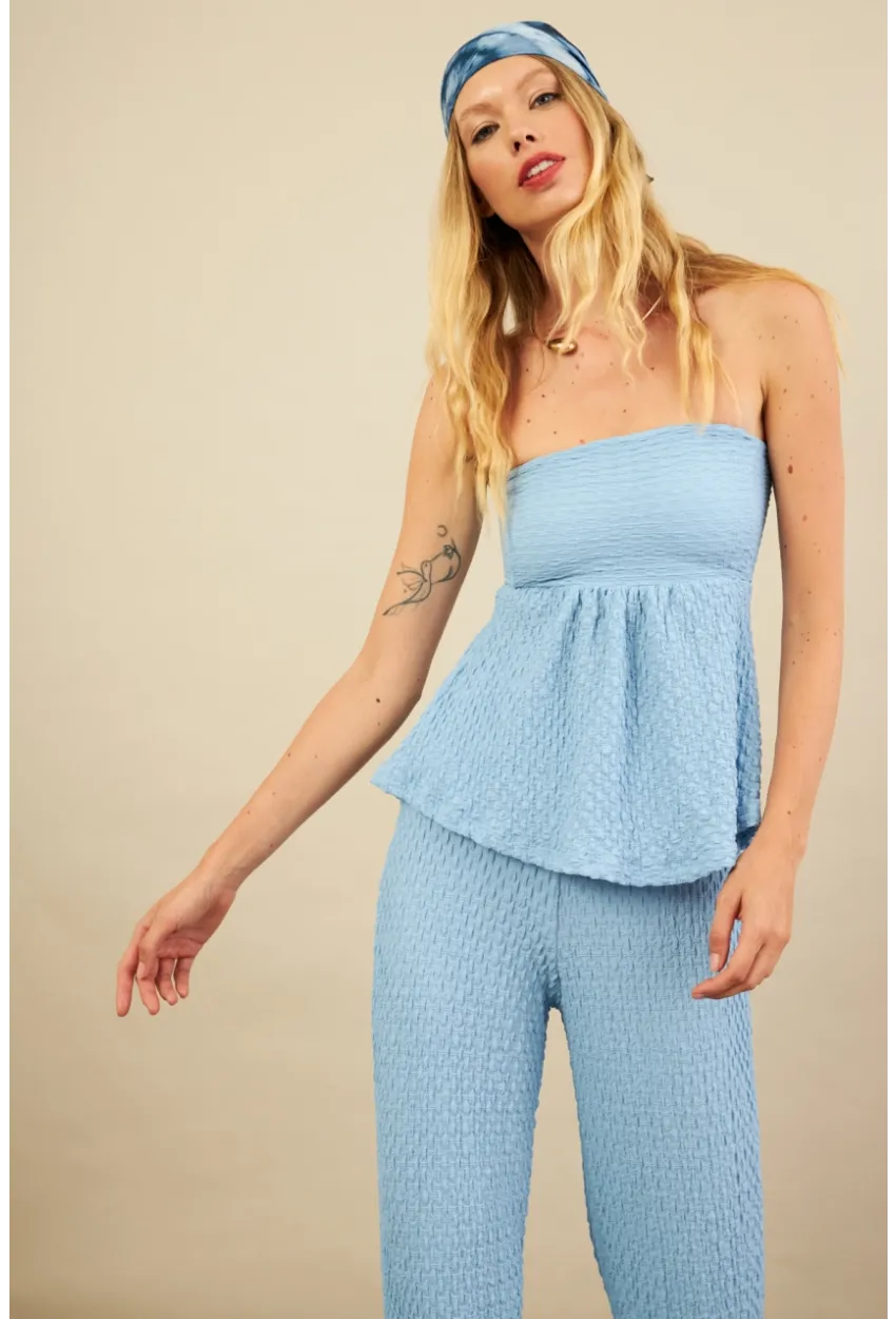 Kadın Mavi Bubble Alt Üst Takım FLU337