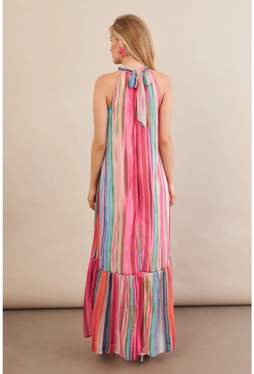 Kadın Multi Astarlı Maxi Şifon Elbise PSG1004