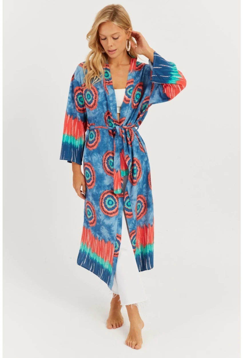 Kadın Multi Desenli Kimono GÇ155