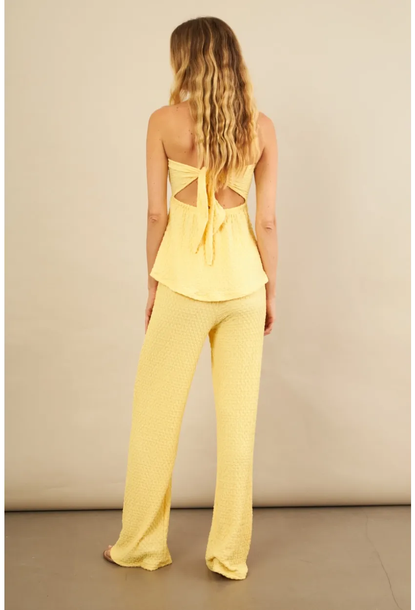 Kadın Sarı Bubble Alt Üst Takım FLU337