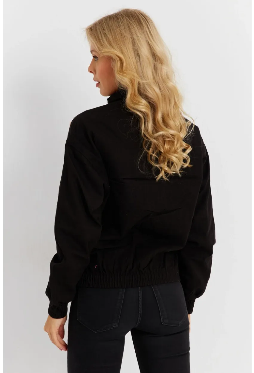 Kadın Siyah-Camel Denim Ceket İS3905-9