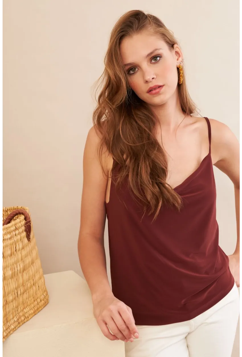 Kadın Taba Degaje Yaka Bluz LPP1286-90